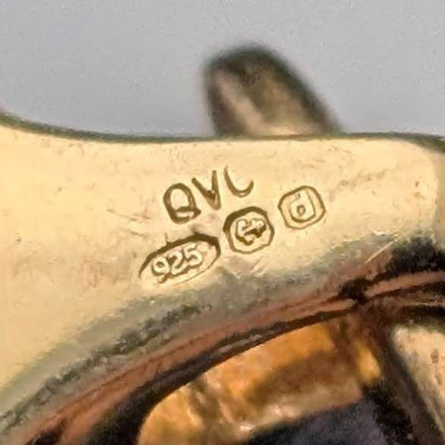 ヴィンテージ 純銀製 ゴールドメッキ ロープ ブレスレット 18g MILOR ITALY