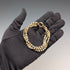 Vintage Sterling Silver Gold-Plated Snake Chain Bracelet 18g