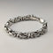 British Vintage Sterling Silver Byzantine Chain Bracelet 30g