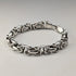 British Vintage Sterling Silver Byzantine Chain Bracelet 30g