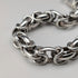 British Vintage Sterling Silver Byzantine Chain Bracelet 30g