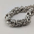 British Vintage Sterling Silver Byzantine Chain Bracelet 25g SH