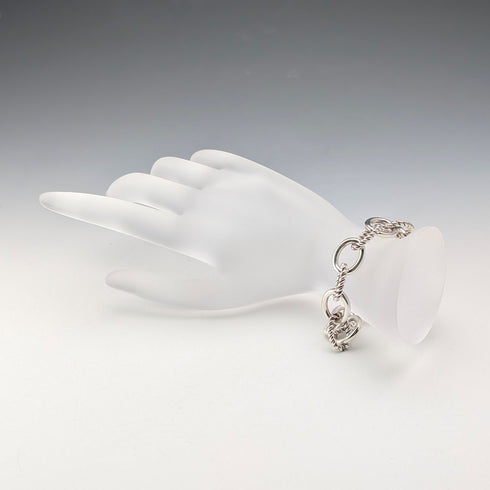 Vintage Sterling Silver Ring Chain Bracelet 18g MILOR ITALY