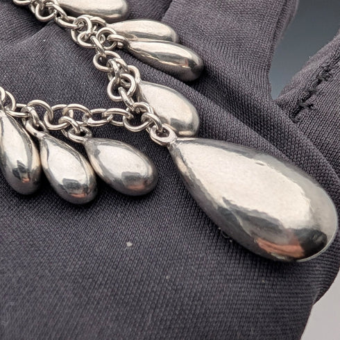 British Vintage Sterling Silver Drop Bracelet 60g Jasper Conran