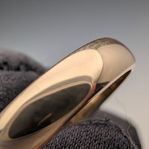 英国ヴィンテージ K9ゴールド ウェディングリング 3g(15号) 指輪 HS Ltd