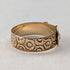 1890s British Antique K18 Gold Belt Design Ring, 4.5g (Size 20)