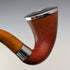 1905 Antique British Carob Pipe with Sterling Silver Decoration, Louis Adler