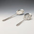 Pair of antique American sterling silver berry spoons, large and small, total weight 111g, S. Kirk & Son.