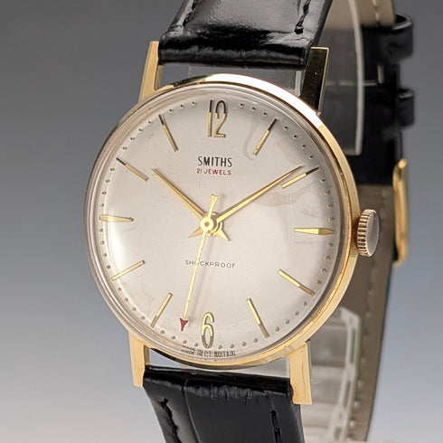 1960年代 英国ヴィンテージ スミス SMITH 紳士用腕時計 21石機械式 動作良好