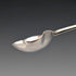 Pair of antique British sterling silver baby feeder spoons, total weight 22g.