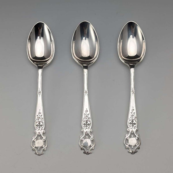 1916年 英国アンティーク 純銀製 ティースプーン3本セット 計55g Walker&Hall