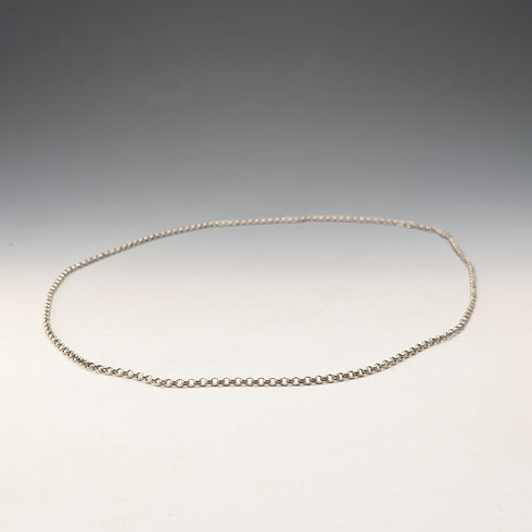 Vintage Sterling Silver Curb Chain Necklace, 77cm, 15.5g
