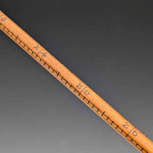 【On Hold】Antique Brass & Boxwood Barrel Measure with Leather Case