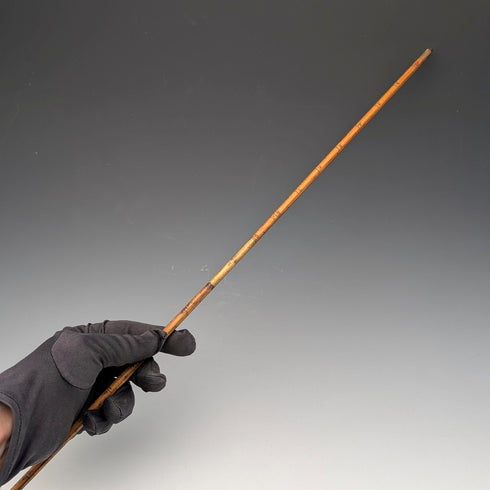 【On Hold】Antique Brass & Boxwood Barrel Measure with Leather Case