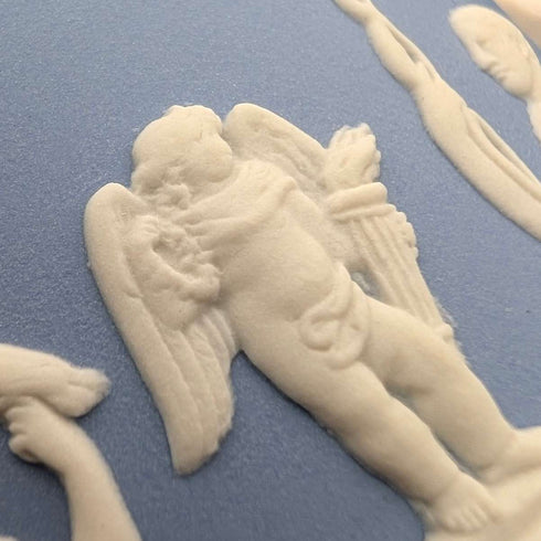 英國復古 Wedgwood Jasperware 茶葉罐盒一對