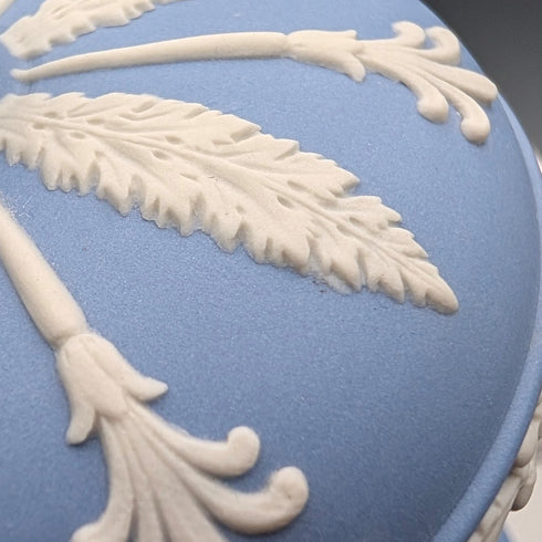 Pair of Vintage British Wedgwood Jasperware Tea Caddy Boxes