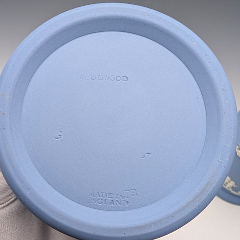 Pair of Vintage British Wedgwood Jasperware Tea Caddy Boxes