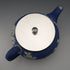 Antique British Wedgwood Teapot, Jasperware, Royal Blue, Metal Lid
