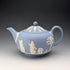 British Vintage Wedgwood Teapot Jasperware Pale Blue