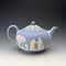 British Vintage Wedgwood Teapot Jasperware Pale Blue