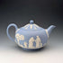 British Vintage Wedgwood Teapot Jasperware Pale Blue