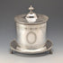 Antique English Silver Plate Biscuit Barrel, circa 1875, George Goodfellow & Sons
