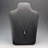 1979 UK Vintage Sterling Silver Small Ingot Pendant with Sterling Silver Necklace Total 4.4g