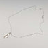 1978 UK Vintage Sterling Silver Small Oval Ingot Pendant with Sterling Silver Necklace Total 4.4g