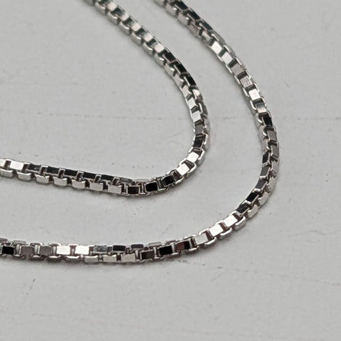 1978年 英国ヴィンテージ 純銀製 小型オーバルインゴットペンダント純銀ネックレス付 計4.4g