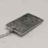 1981 UK Sterling Silver Thin Ingot Pendant with Sterling Silver Necklace Total 6g