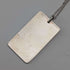 1981 UK Sterling Silver Thin Ingot Pendant with Sterling Silver Necklace Total 6g