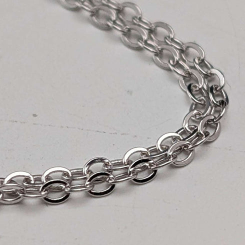 1981 UK Sterling Silver Thin Ingot Pendant with Sterling Silver Necklace Total 6g