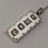 1985 UK Sterling Silver Ingot Pendant with Sterling Silver Necklace Total 11.1g