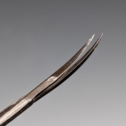 British Antique Pure Silver Handle Grooming Scissors Levi & Salaman