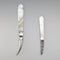 1905 British Antique Pure Silver Handle White Mother-of-Pearl Blade Letter Opener Adie&Lovekin