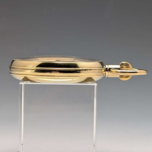 1960年代頃 アンティーク スイスRONE 懐中時計 金張りオープンフェース 動作良好