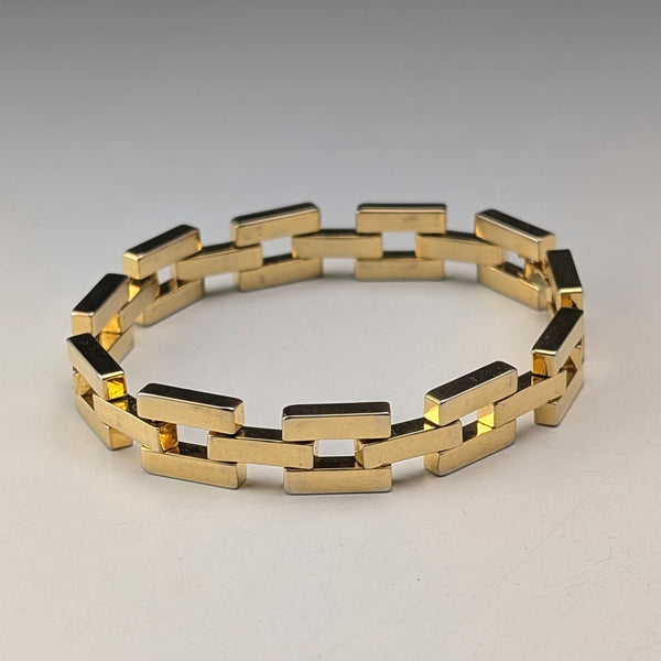 Vintage Rolled Gold Chunky Link Bracelet