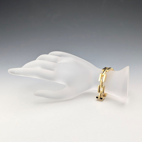 Vintage Rolled Gold Chunky Link Bracelet