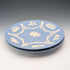 Pair of vintage Wedgwood Jasperware plates, Angel design, 22cm diameter, pale blue ②