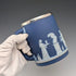 1917 Wedgwood/Elkington Jasperware Mug, Silver Plated, Royal Blue
