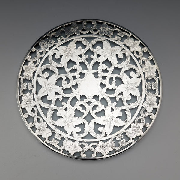 復古美式銀質覆層杯墊碟,韋伯斯特