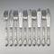 Late 19th Century French Antique Solid Sterling Silver Cutlery Set, 6 Pairs, Total 833g, Odiot
