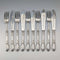 Late 19th Century French Antique Solid Sterling Silver Cutlery Set, 6 Pairs, Total 833g, Odiot