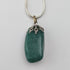 Vintage Green Jade Pendant & Sterling Silver Necklace
