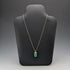 Vintage Green Jade Pendant & Sterling Silver Necklace