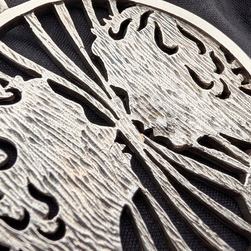 英国ヴィンテージ 双子座 純銀製ペンダント 純銀ネックレス付 計54g Deakin&Francis