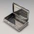 1878 British Antique Sterling Silver Square Snuff Box 50g Hillard&Thomason