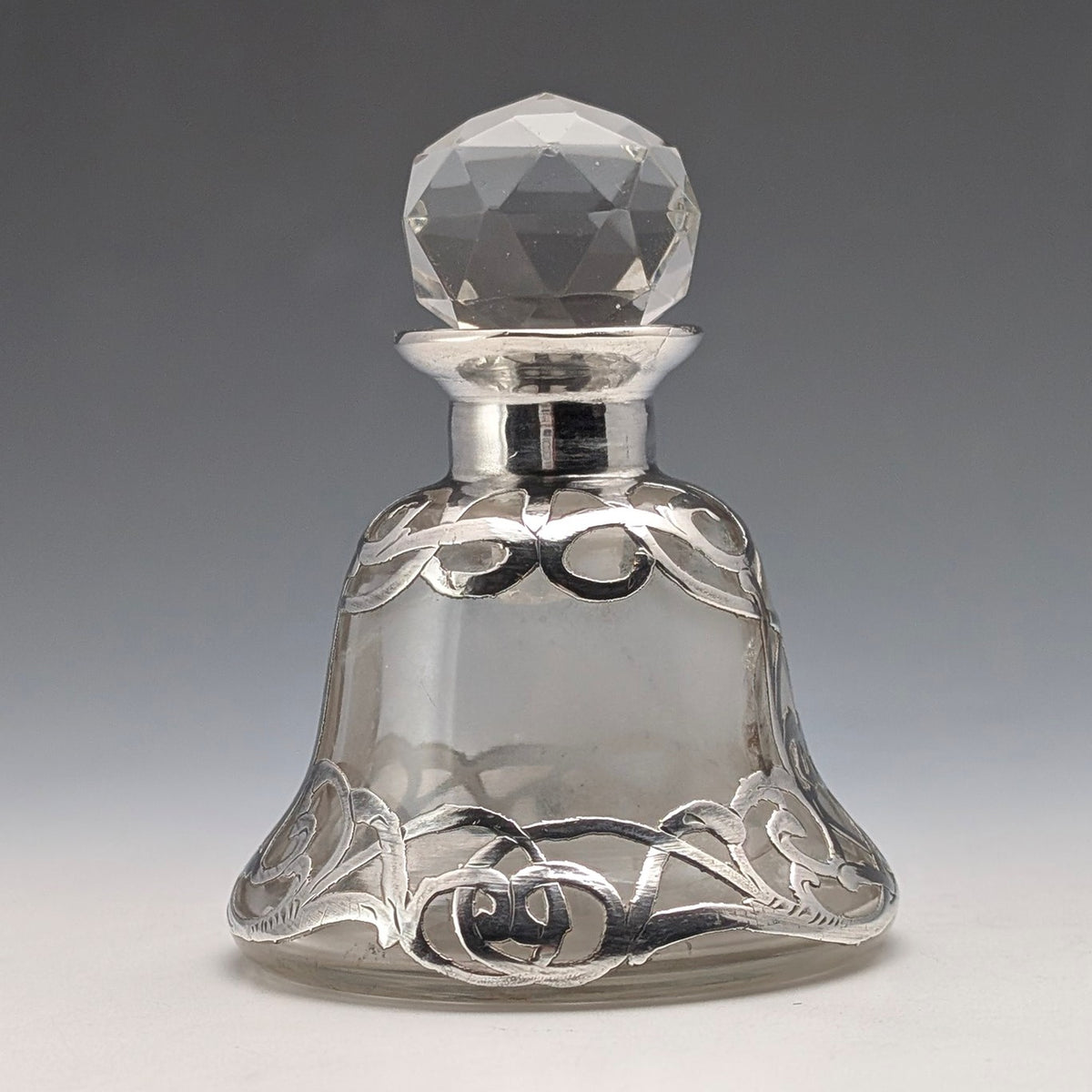 米国アンティーク アール・ヌーヴォー シルバーオーバーレイ