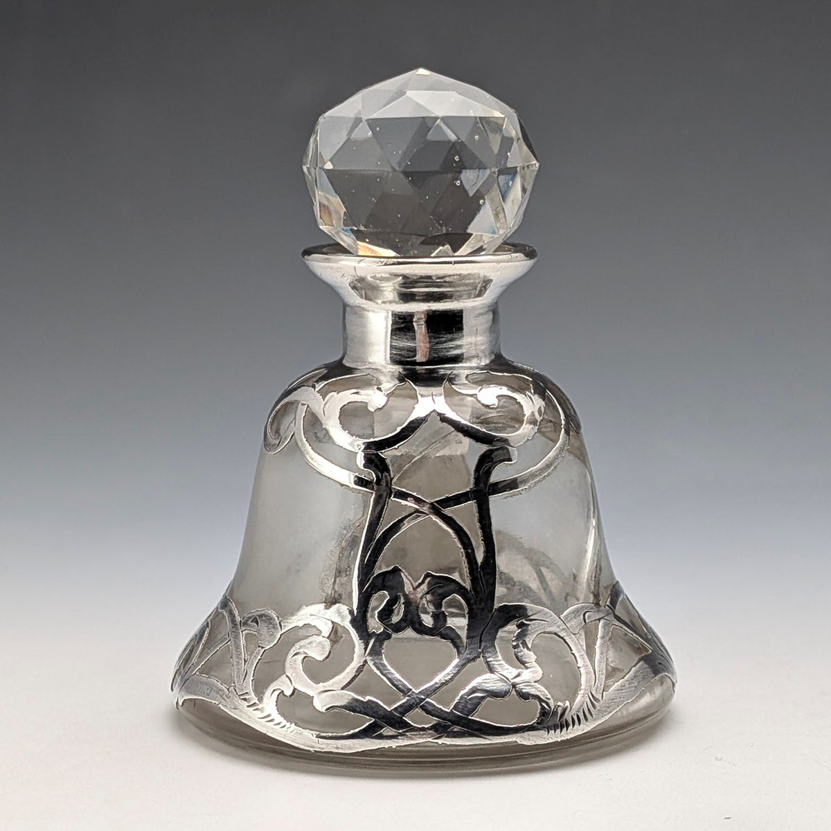 米国アンティーク アール・ヌーヴォー シルバーオーバーレイ