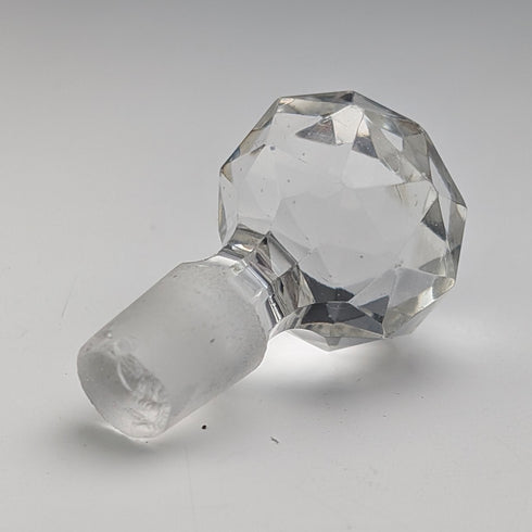 米国アンティーク アール・ヌーヴォー シルバーオーバーレイ ガラス 小型香水瓶